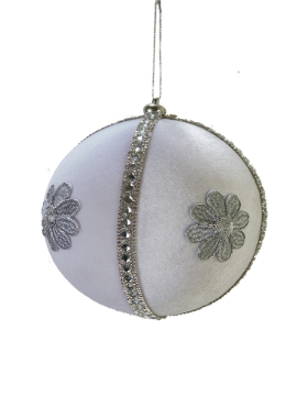 Picture of 6" VELVET FLOWER ORNAMENT