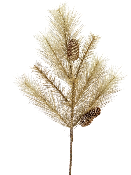 Picture of 31" GLITTER PINE LONGCONE SPRAY