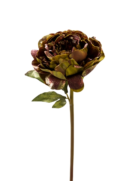 Picture of 22" GLITTER PEONY STEM