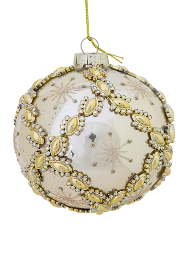 Picture of 4''GLASS JEWELED ORNAMENT BALL