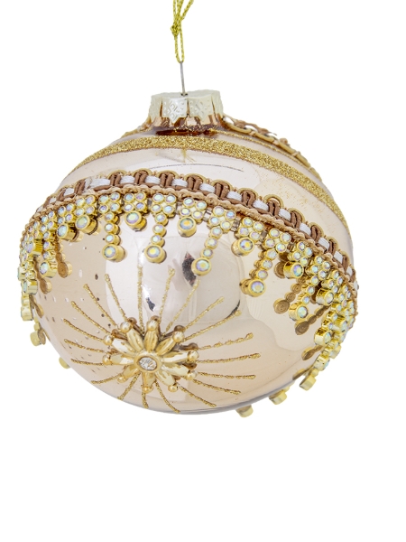Picture of 4'' GLASS BEADED BALL ORNAMENT