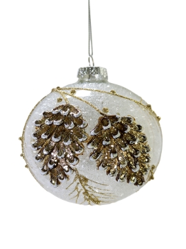 Picture of 4'' GLASS PINECONE ORNAMENT