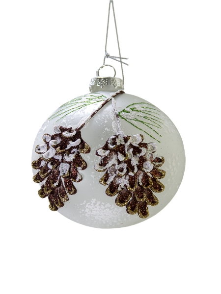 Picture of 4'' GLASS PINECONE ORNAMENT