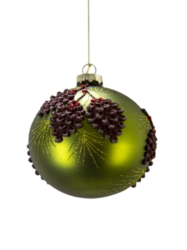 Picture of 4'' GLASS PINECONE ORNAMENT