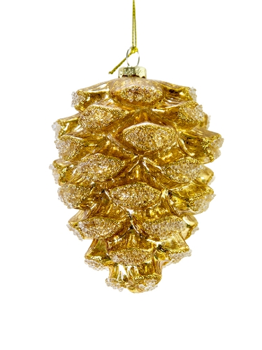 Picture of 5" GLASS PINE CONE ORNAMENT