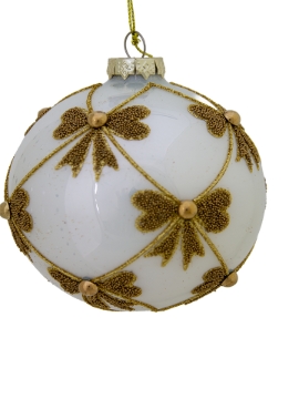 Picture of 4'' GLASS BOW ORNAMENT