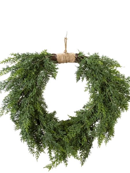 Picture of 26" HEARTSHAPED CYPRESS WREATH