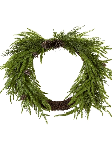 Picture of 21" CEDAR MIX CONE WREATH