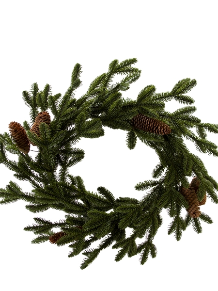 Picture of 26'' SPRUCE FIR CONE WREATH
