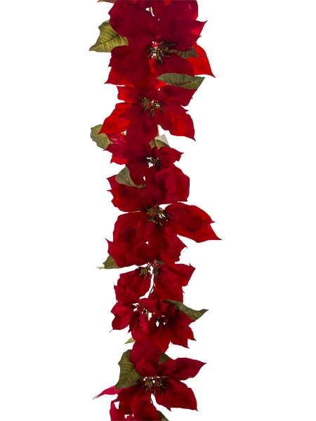 Picture of 6' POINSETTIA GARLAND