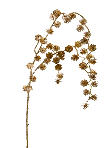 Picture of 37" HANGING GLITTER PINECONE SPRAY