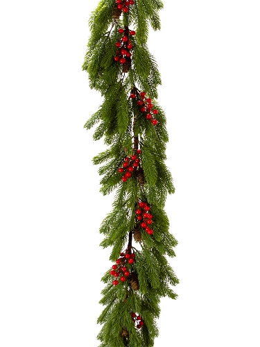 Picture of 65" DOUGLAS PINE BERRY GARLAND